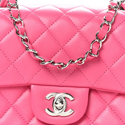 Chanel Lambskin Quilted Mini Square Flap Pink 8 of 10