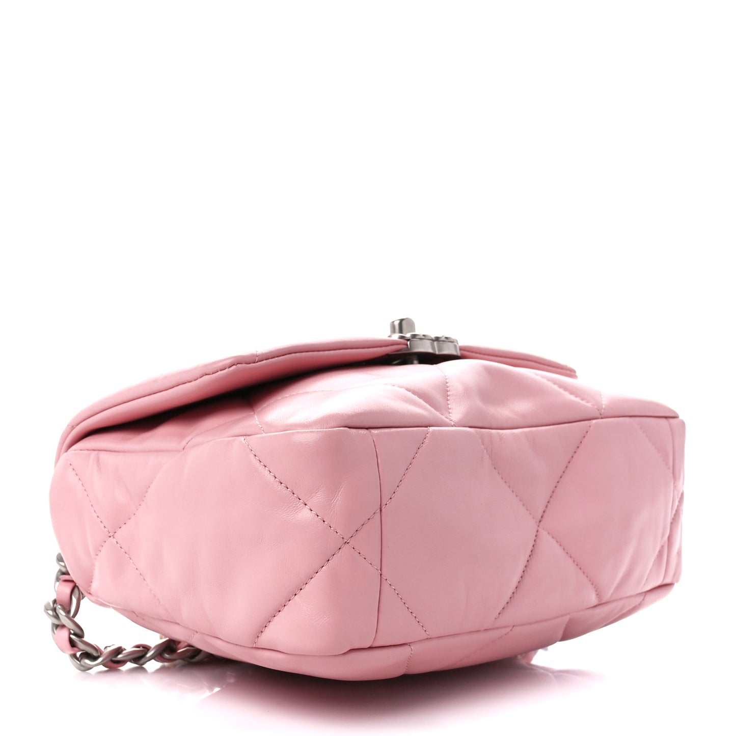 Lambskin Quilted Medium Chanel 19 Flap Pink