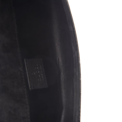 Gucci Patent Microguccissima Small Broadway Clutch Black 10 of 11
