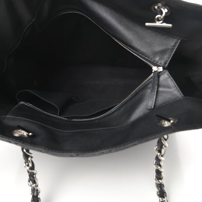 Chanel Calfskin Quilted In The Business North South Tote Black 5 of 11