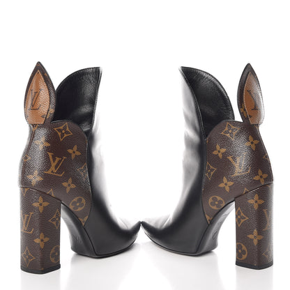 Louis Vuitton Calfskin Monogram Rodeo Queen Ankle Boots 36.5 Black 6 of 18