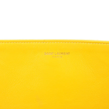Saint Laurent Calfskin Canvas Reversible East West Shopper Tote Soleil 10 of 12