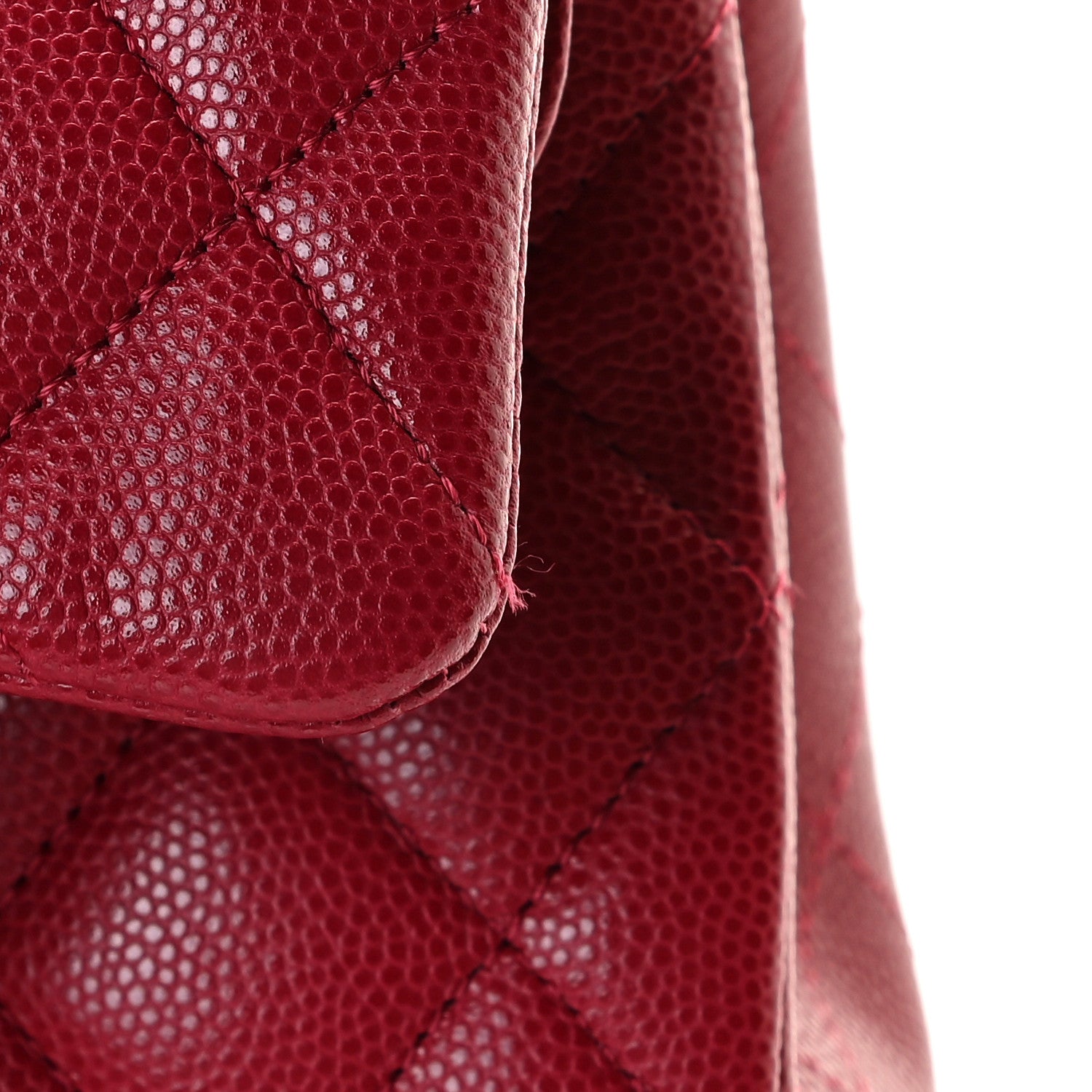 Chanel Caviar Quilted Medium Double Flap Red 11 of 11