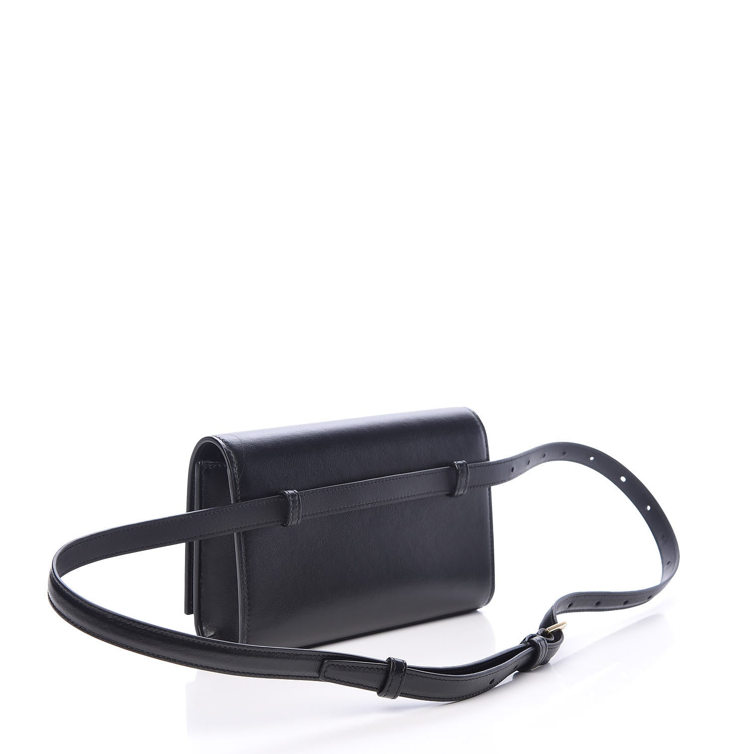 Saint Laurent Smooth Calfskin Monogram Kate Belt Bag Black 3 of 9