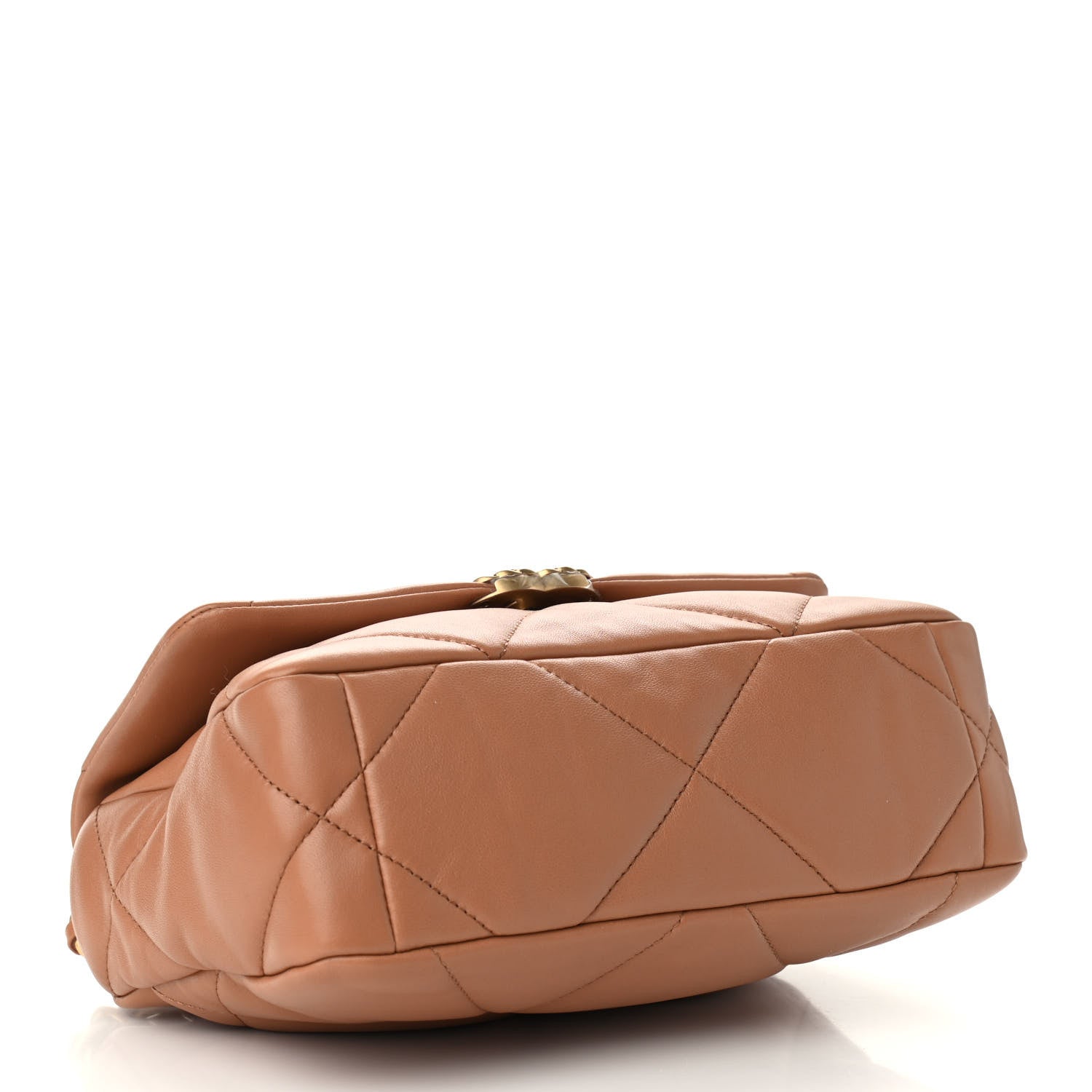 Chanel Lambskin Quilted Medium Chanel 19 Flap Brown 4 of 9