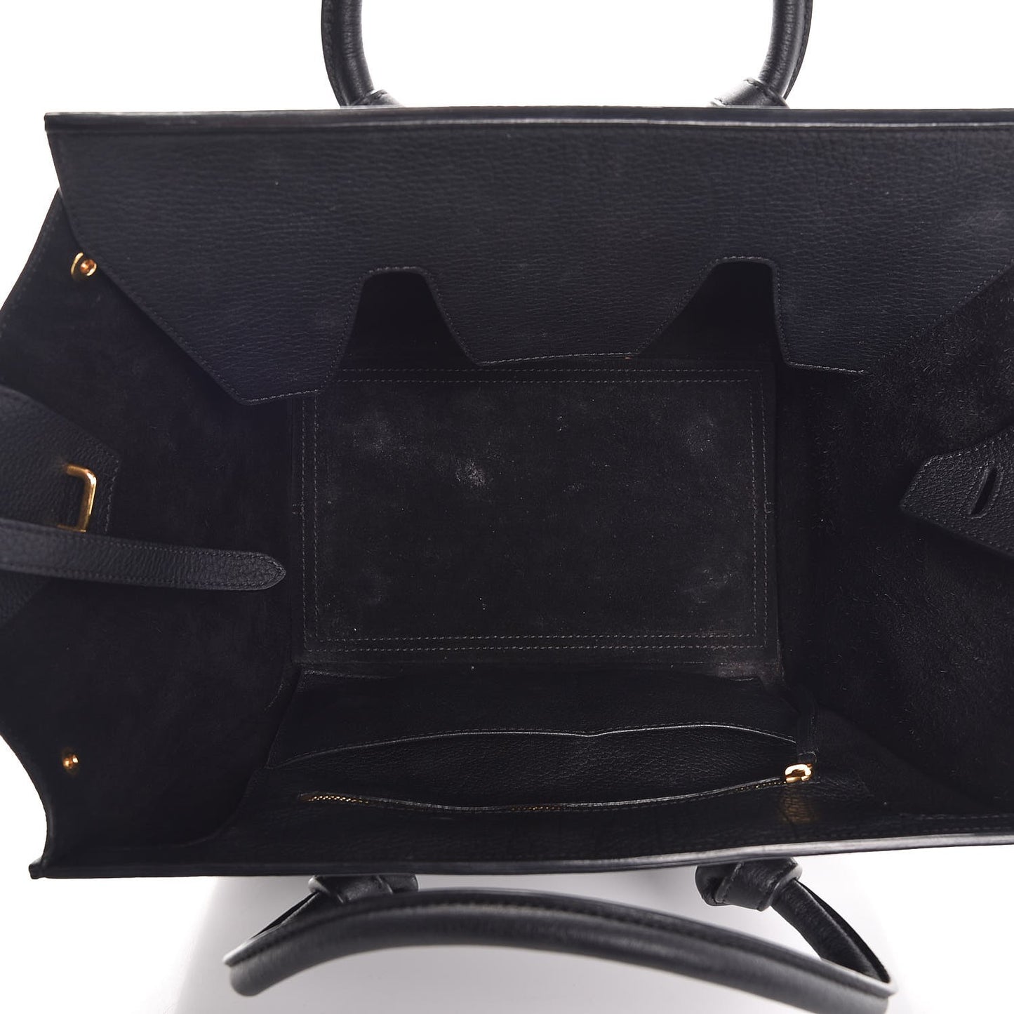 Crisped Calfskin Mini Tie Knot Tote Black