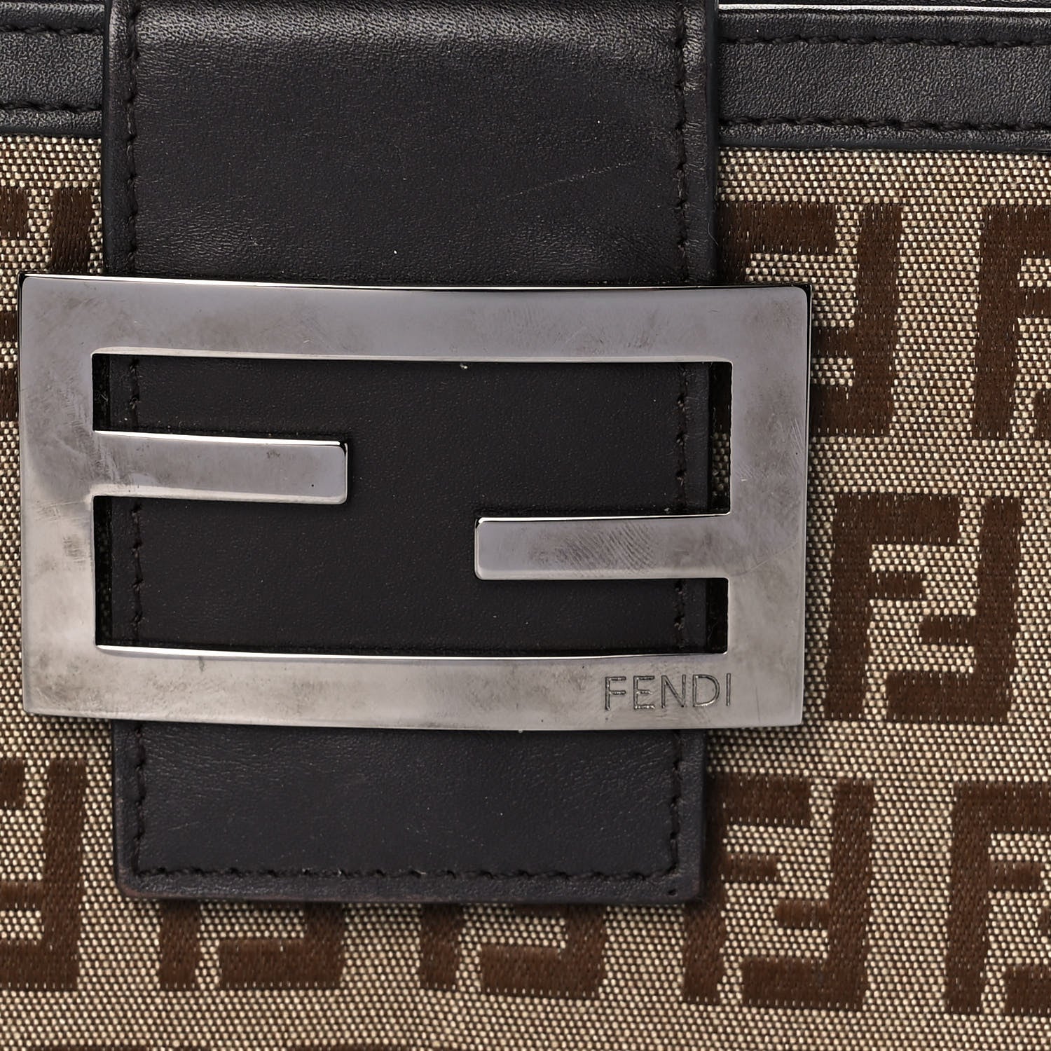 Fendi Zucchino Forever Continental Wallet Brown 11 of 15