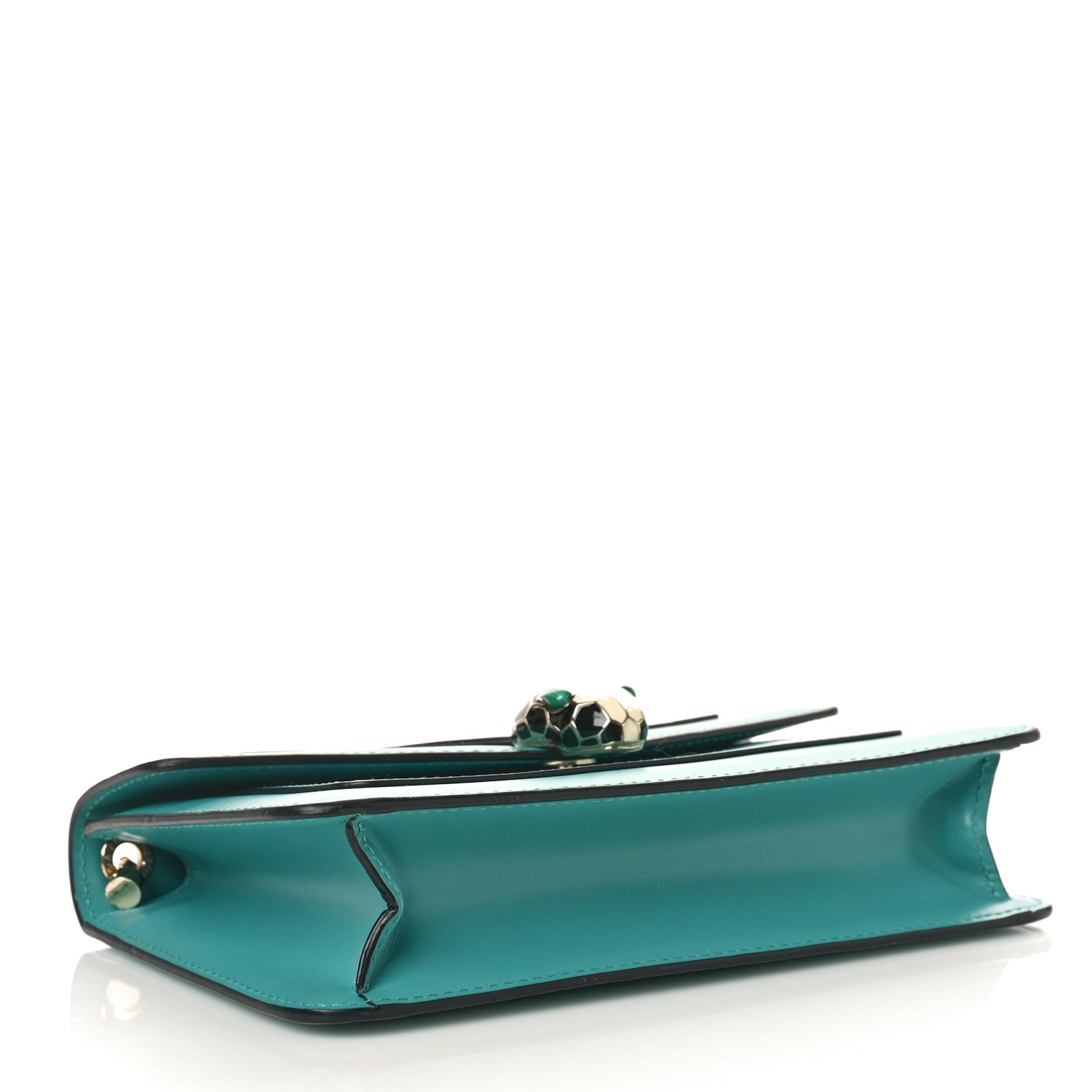 Bulgari Calfskin Serpenti Forever Shoulder Bag Emerald Green 5 of 10