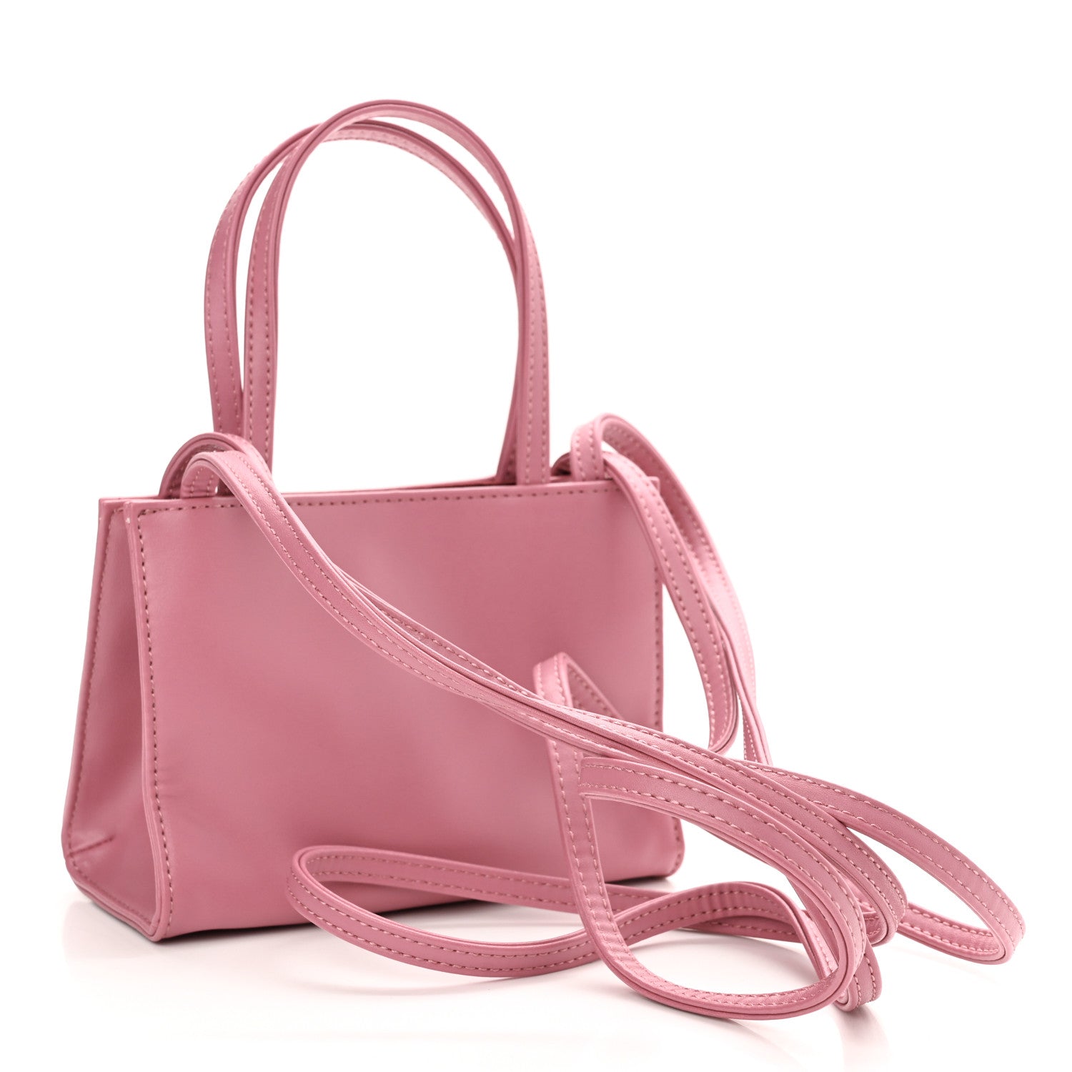 Telfar Vegan Leather Small Shopping Bag Corned Beef 3 of 10