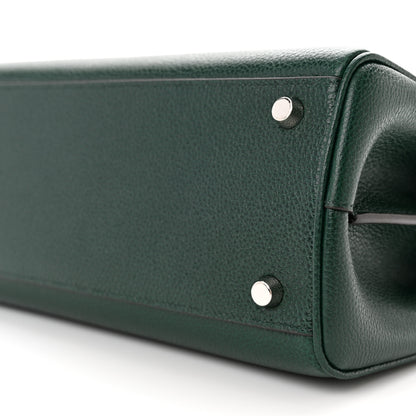 Gucci Grainy Calfskin Small Zumi Top Handle Bag Vintage Green 10 of 10