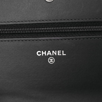 Chanel Caviar Timeless CC Wallet on Chain WOC Navy Blue 6 of 11