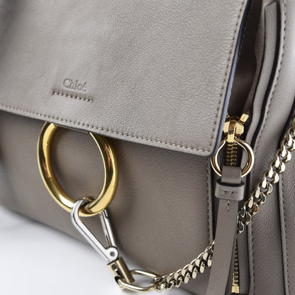 Chloe Calfskin Small Faye Day Shoulder Bag Motty Grey 18 of 19