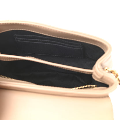Saint Laurent Calfskin Y Quilted Monogram Toy Loulou Crossbody Bag Dark Beige 4 of 10