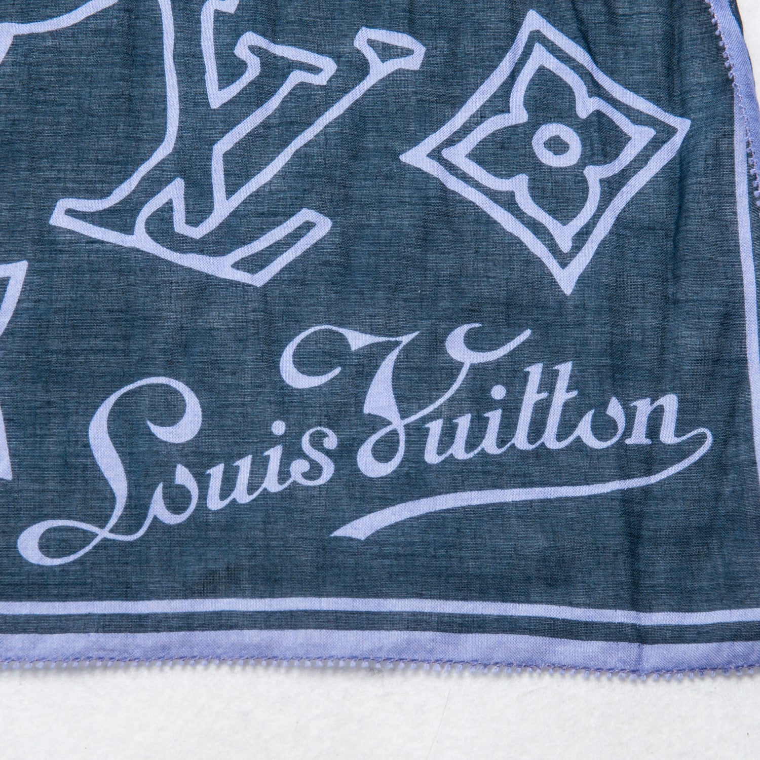 Louis Vuitton Cotton Ipanema Sarong Scarf Purple 3 of 6