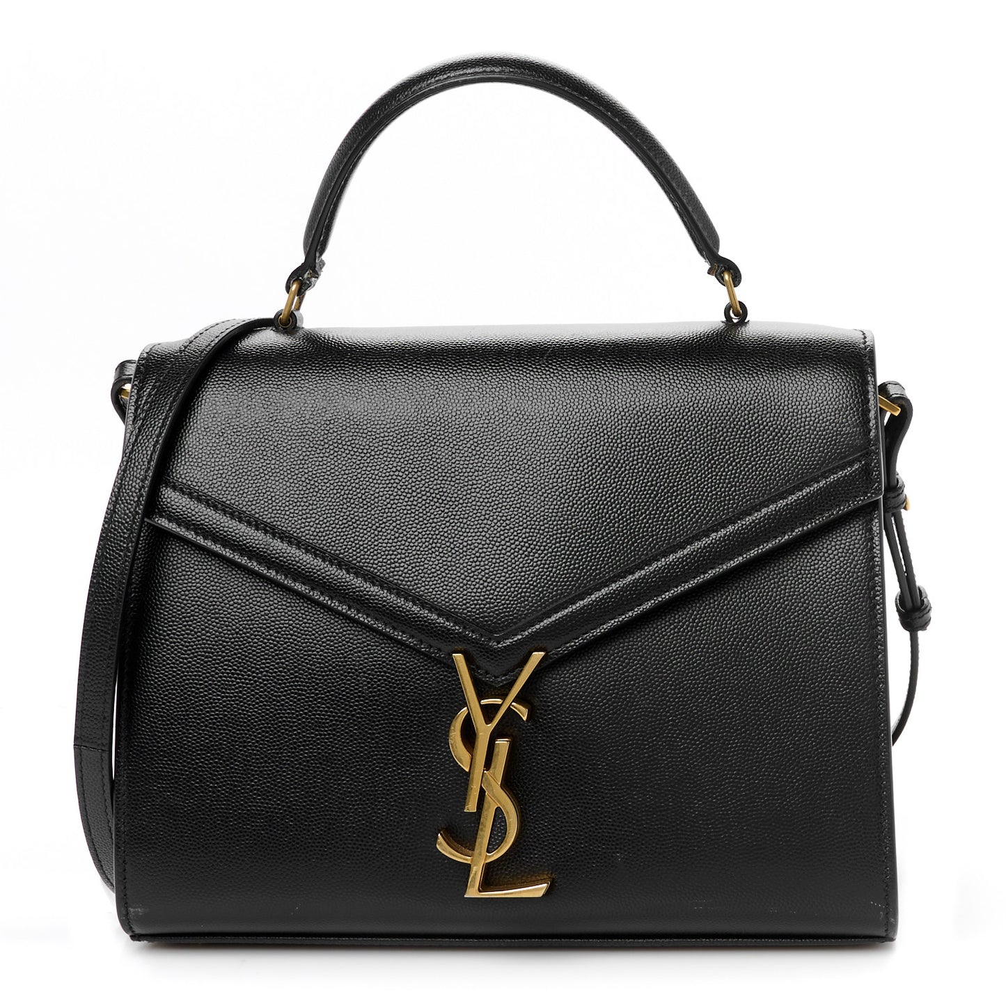 Grain de Poudre Medium Classic Monogram Cassandra Top Handle Black