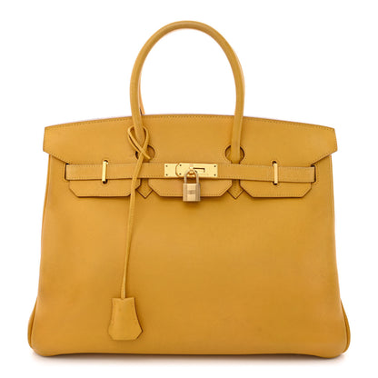 Hermes Epsom Birkin 35 Jaune 1 of 32