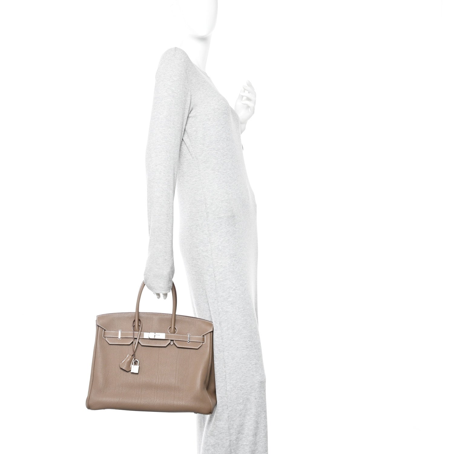 Hermes Togo Birkin 35 Etoupe 2 of 10