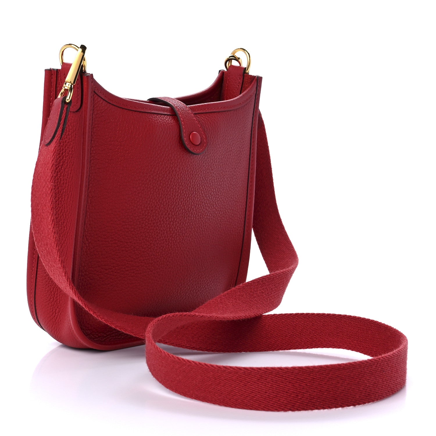 Hermes Taurillon Maurice Evelyne TPM Rouge Piment 3 of 10
