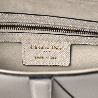Christian Dior Grained Calfskin Saddle Bag White 6 of 9
