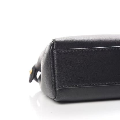 Fendi Nappa Micro Peekaboo Iconic Satchel Black 10 of 11