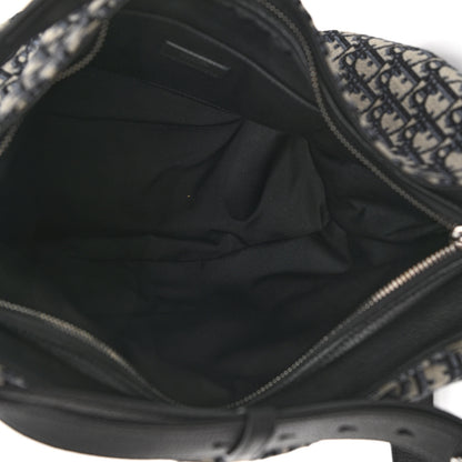 Christian Dior Oblique Soft Saddle Bag Beige Black 5 of 10