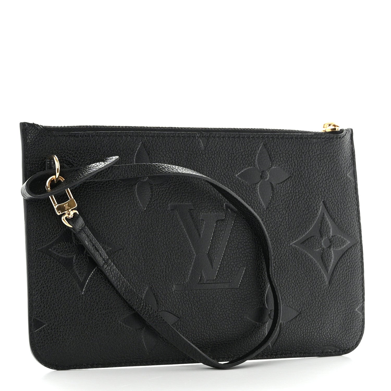 Louis Vuitton Empreinte Monogram Giant Neverfull MM Pochette Black 3 of 8