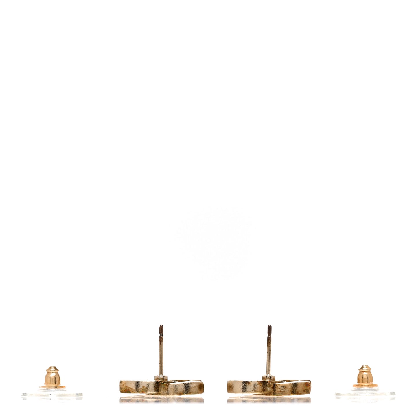 Crystal CC Earrings Gold