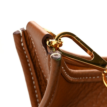 Hermes Taurillon Clemence Evelyne III PM  Gold 11 of 11