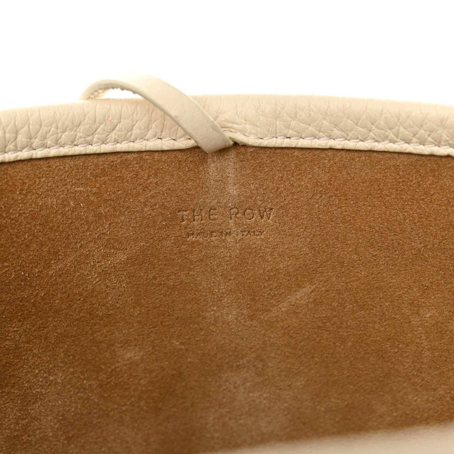 The Row Grained Calfskin Small N/S Park Tote Ivory 6 of 11