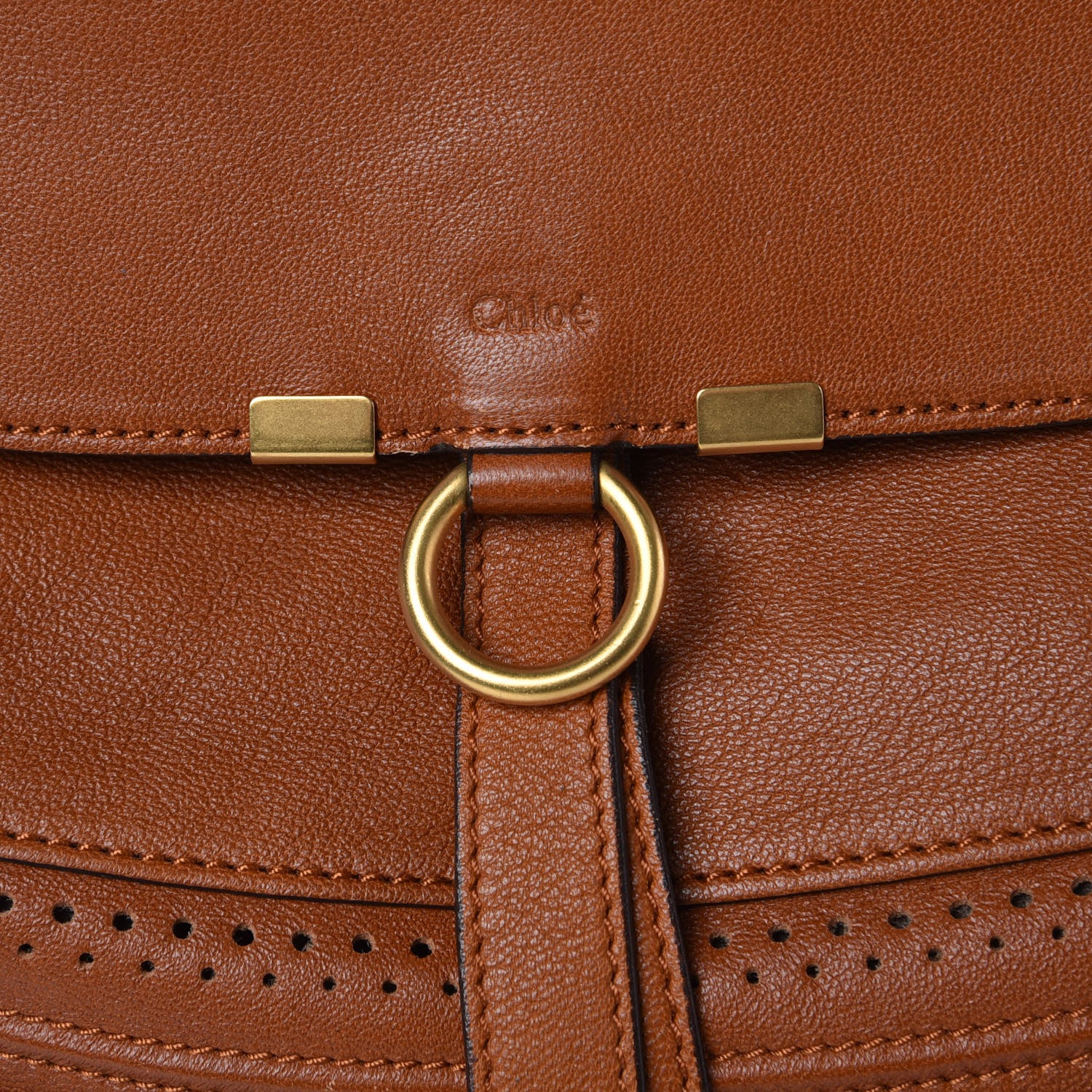 Chloe Calfskin Large Marcie Hobo Mahogany 8 of 13