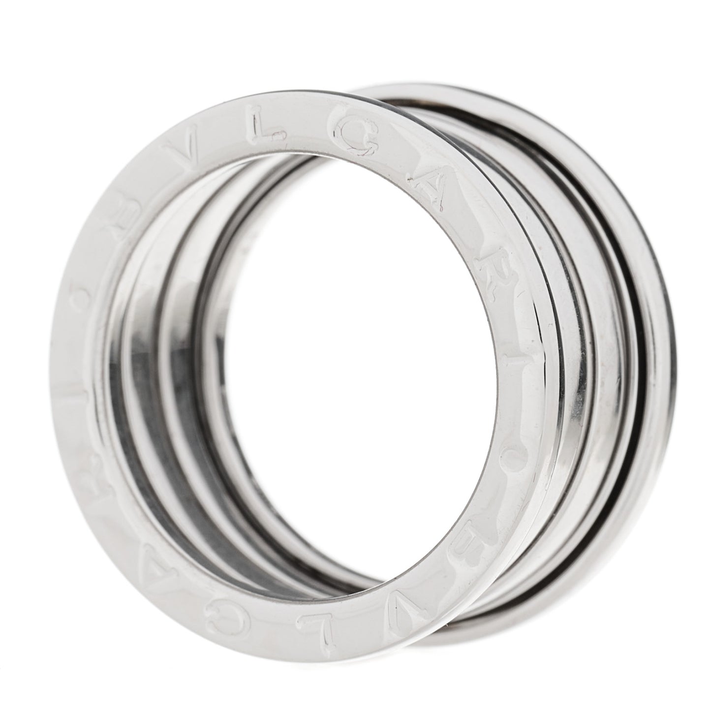 18K White Gold B.Zero1 Four-Band Ring 53 6.25