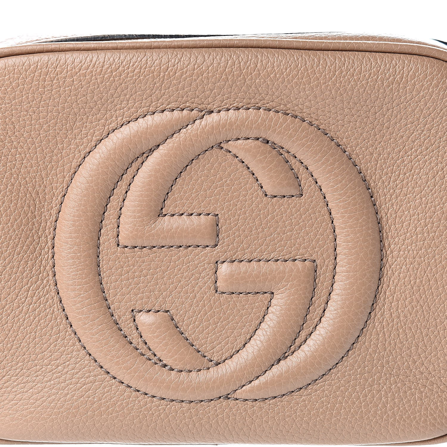 Gucci Pebbled Calfskin Small Soho Disco Bag Rose Beige 8 of 12