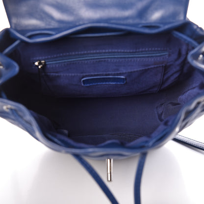 Chanel Lambskin Quilted Small Urban Spirit Backpack Blue 5 of 14