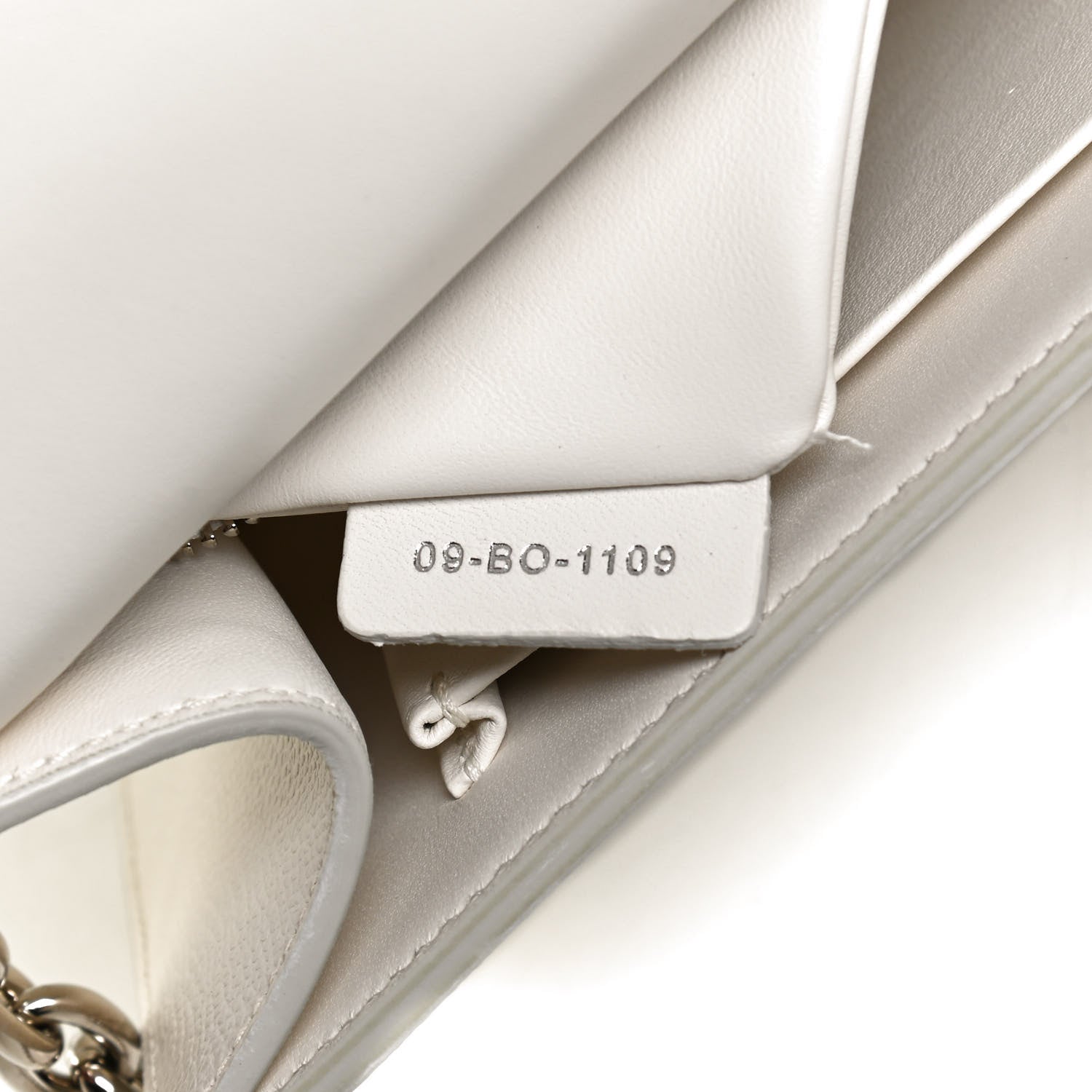 Christian Dior Grained Calfskin 30 Montaigne Chain Flap Bag White 7 of 13