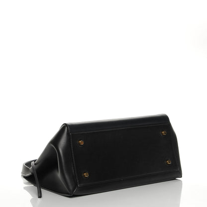 Celine Smooth Calfskin Medium Bi-Color Edge Shoulder Bag Black Navy 4 of 8