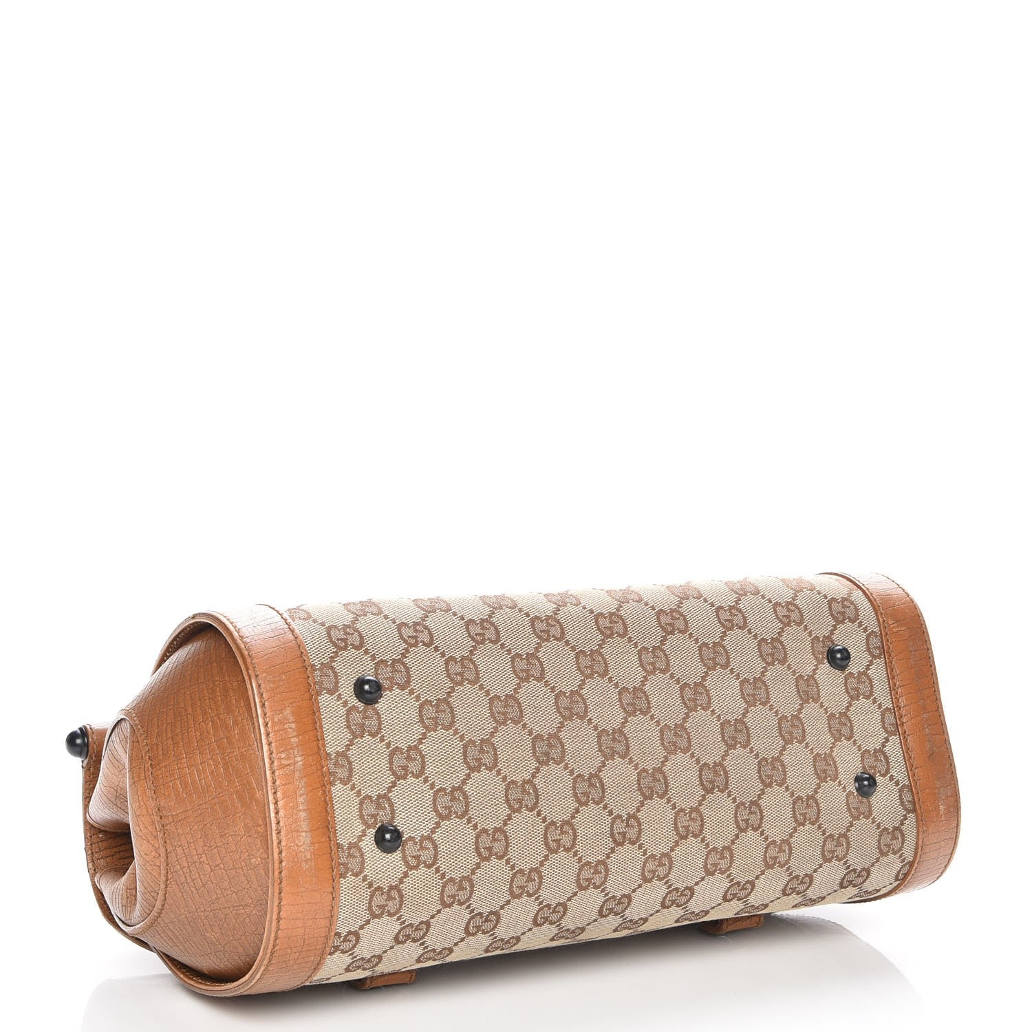 Gucci Monogram Bamboo Bullet Bag Brown 4 of 12