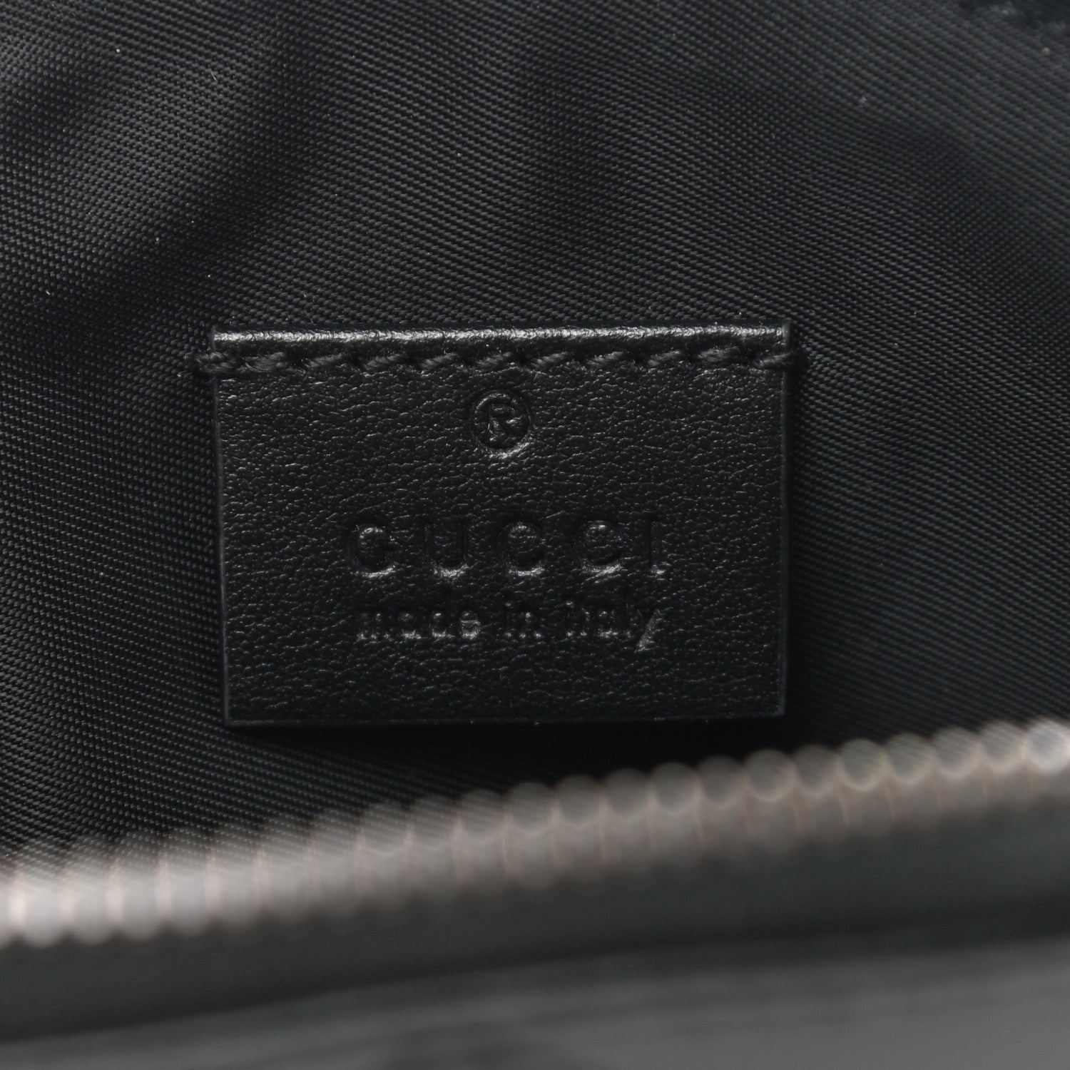 Gucci Calfskin Matelasse GG Marmont Pouch Cosmetic Case Black 6 of 8