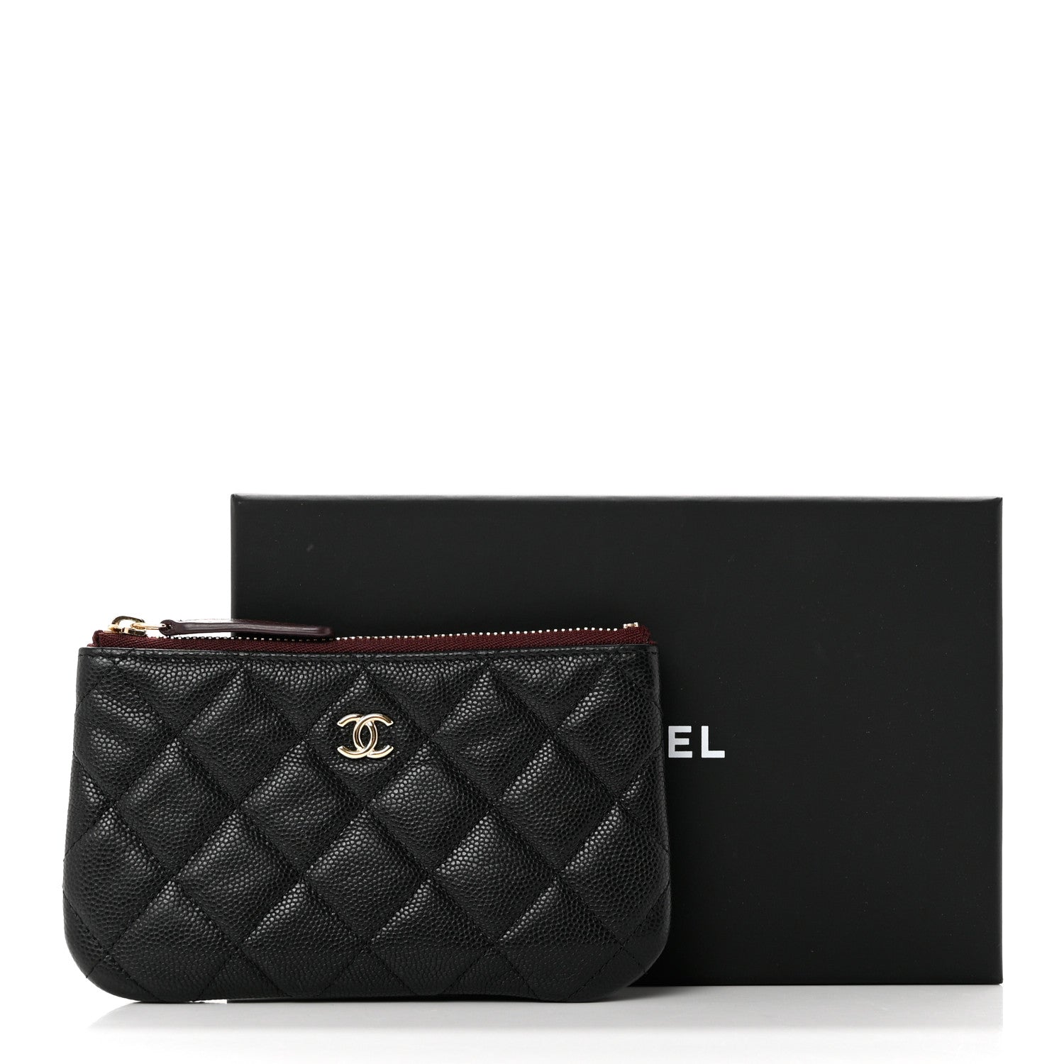 Chanel Caviar Quilted Small Cosmetic Case Black 8 of 8