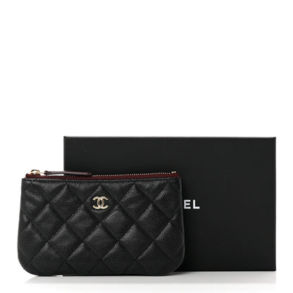 Chanel Caviar Quilted Small Cosmetic Case Black 8 of 8