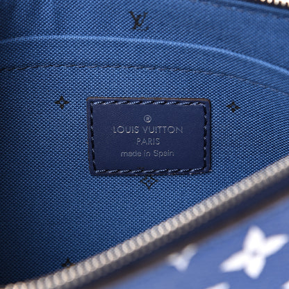 Louis Vuitton Monogram Escale Neverfull MM GM Pochette Blue 5 of 6