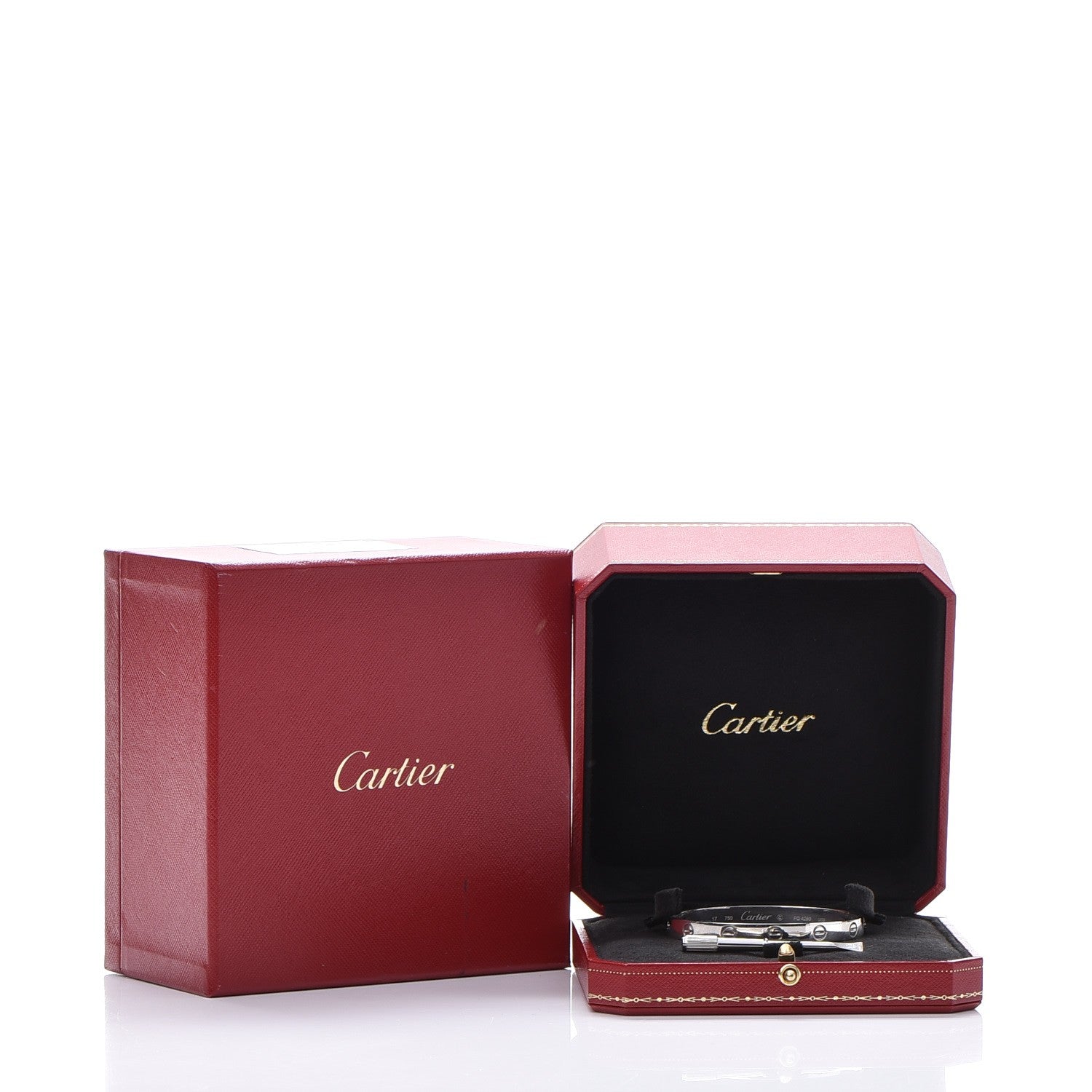 Cartier 18K White Gold LOVE Bracelet 17 10 of 10