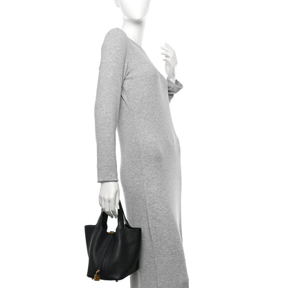 Hermes Taurillon Clemence Picotin Lock 18 PM Black 2 of 11