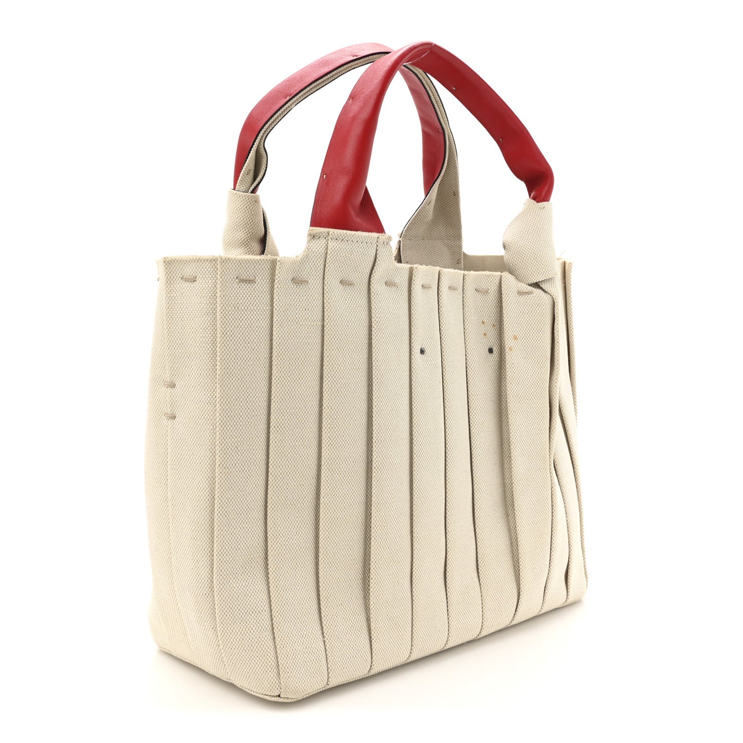 Canvas Atelier 05 Plisse Edition Medium Tote Bag Naturale