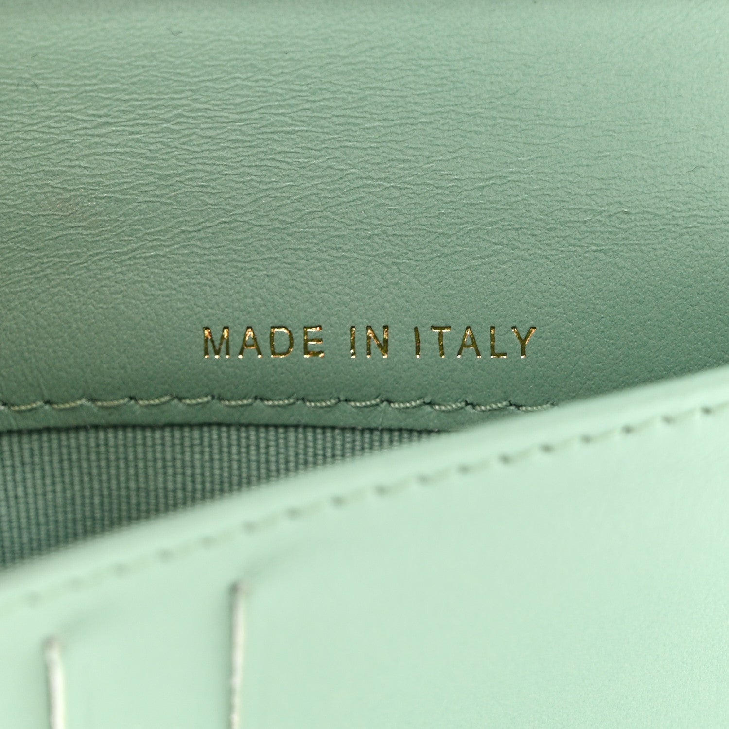 Chanel Caviar Quilted Medium Flap Wallet Light Green 8 of 10