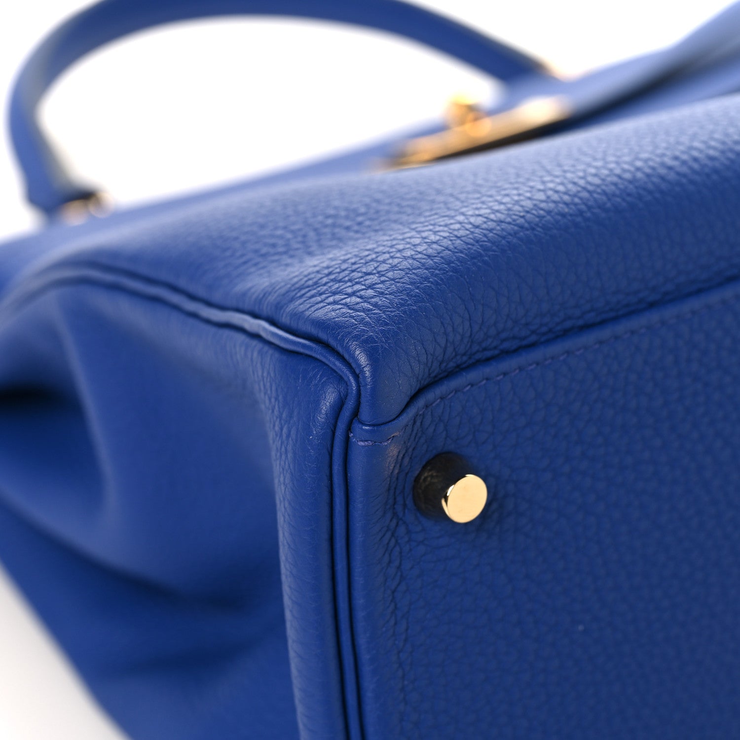 Hermes Togo Kelly Retourne 35 Bleu Electrique 9 of 12