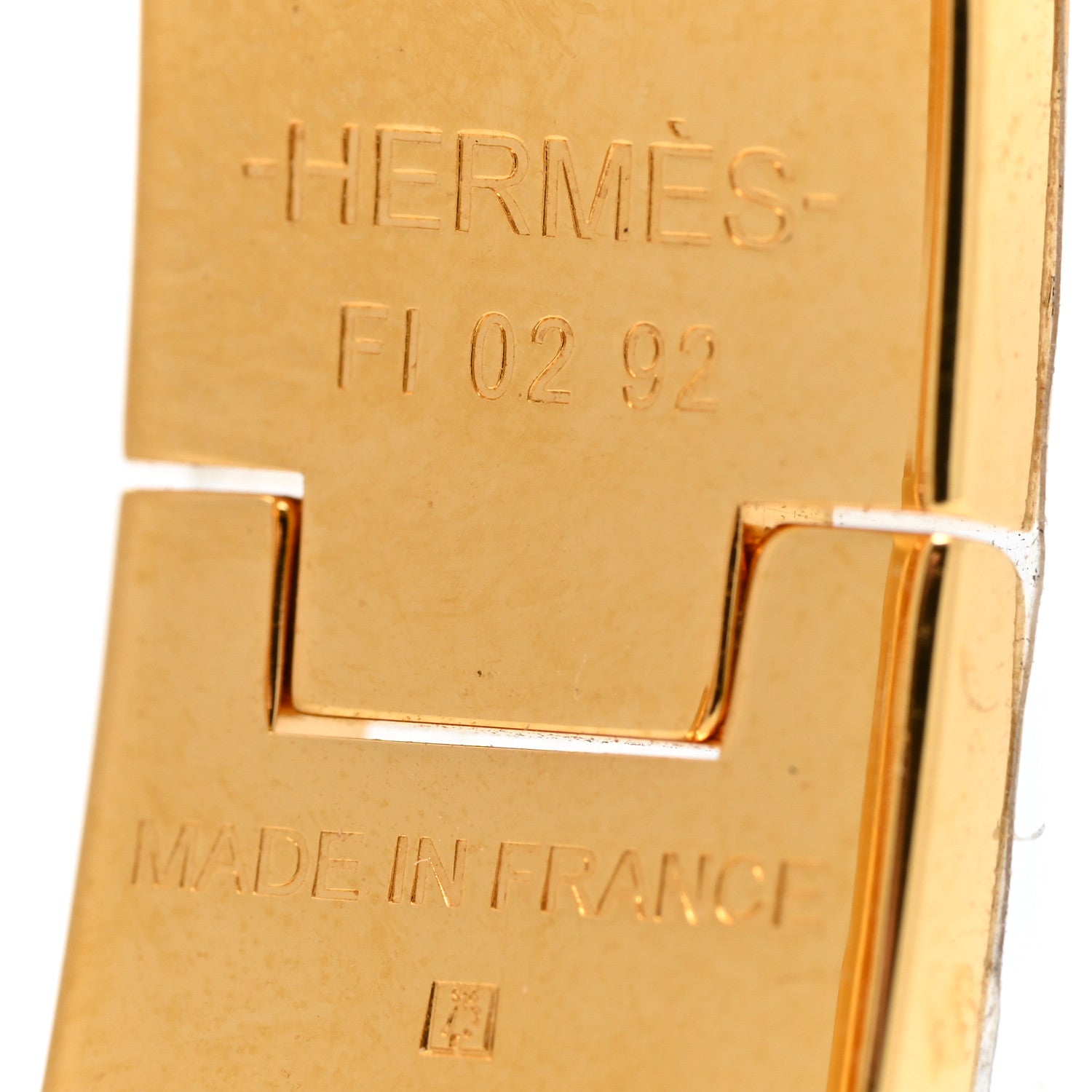 Hermes Enamel Narrow Clic Clac H Bracelet PM White 4 of 5