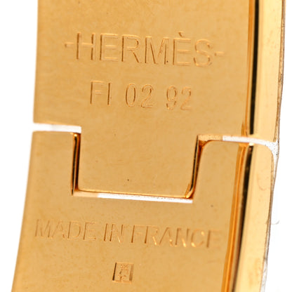 Hermes Enamel Narrow Clic Clac H Bracelet PM White 4 of 5