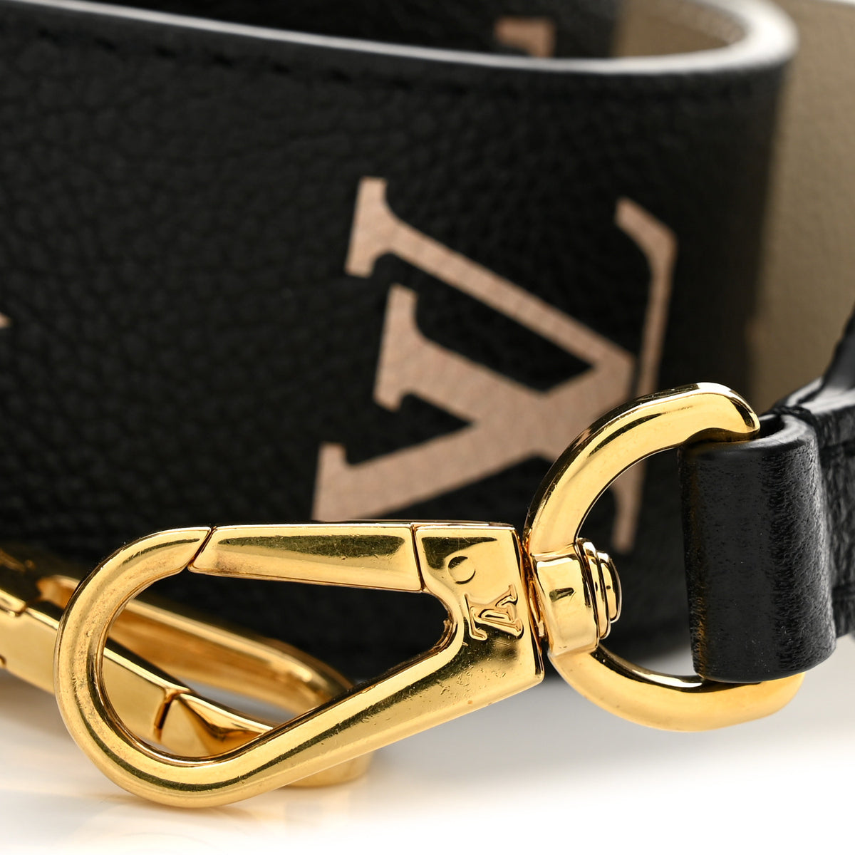 Empreinte Monogram Bandouliere Shoulder Strap Black Beige
