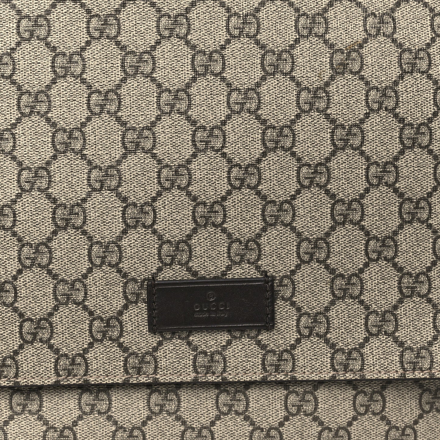 GG Plus Monogram Messenger Diaper Bag Dark Brown