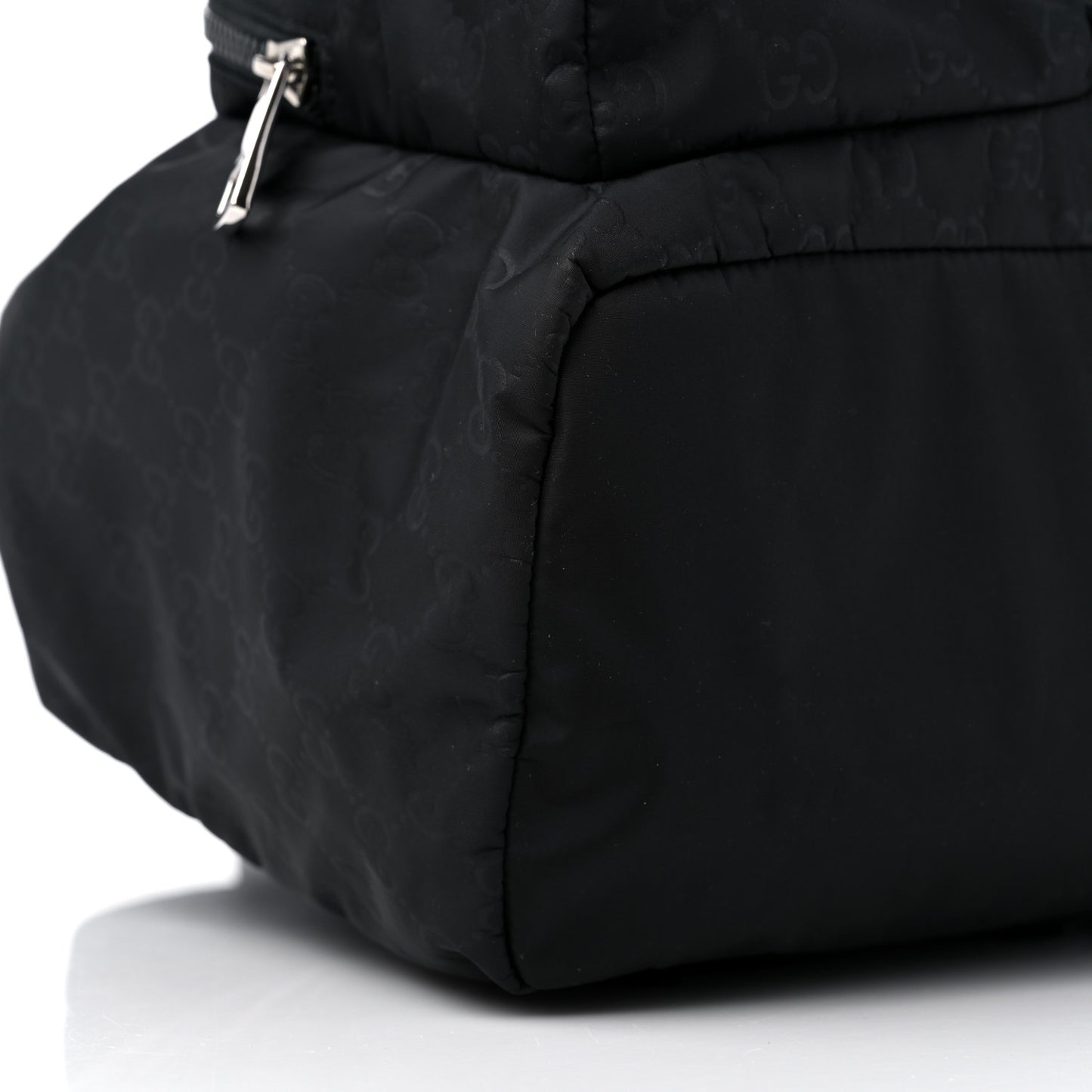 Nylon Monogram Medium Light Single Buckle Backpack Black